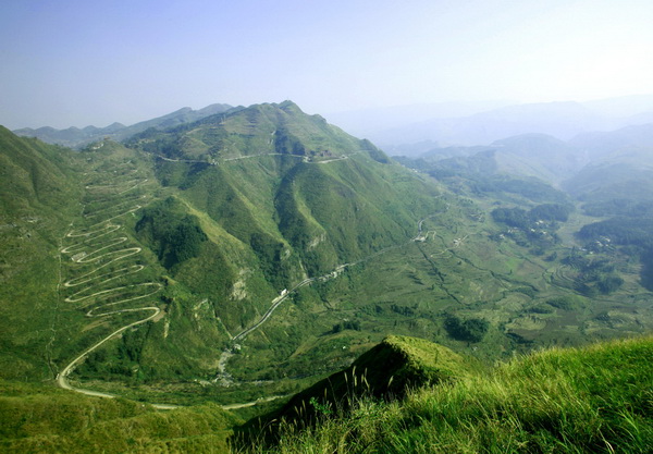 晴隆24道拐鳥瞰圖